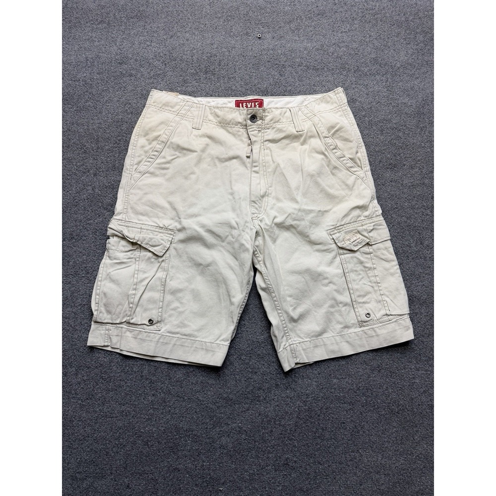 Nwt Levi's Khaki Cargo Shorts‎ Size 38 Y2K